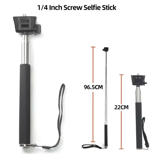 Aluminum Alloy Monopod Selfie Stick Hand Grip Pole for Gopro Hero 13 12 11 10 9 8 7 Insta360 SJCAM AKASO DJI OSMO Action Camera